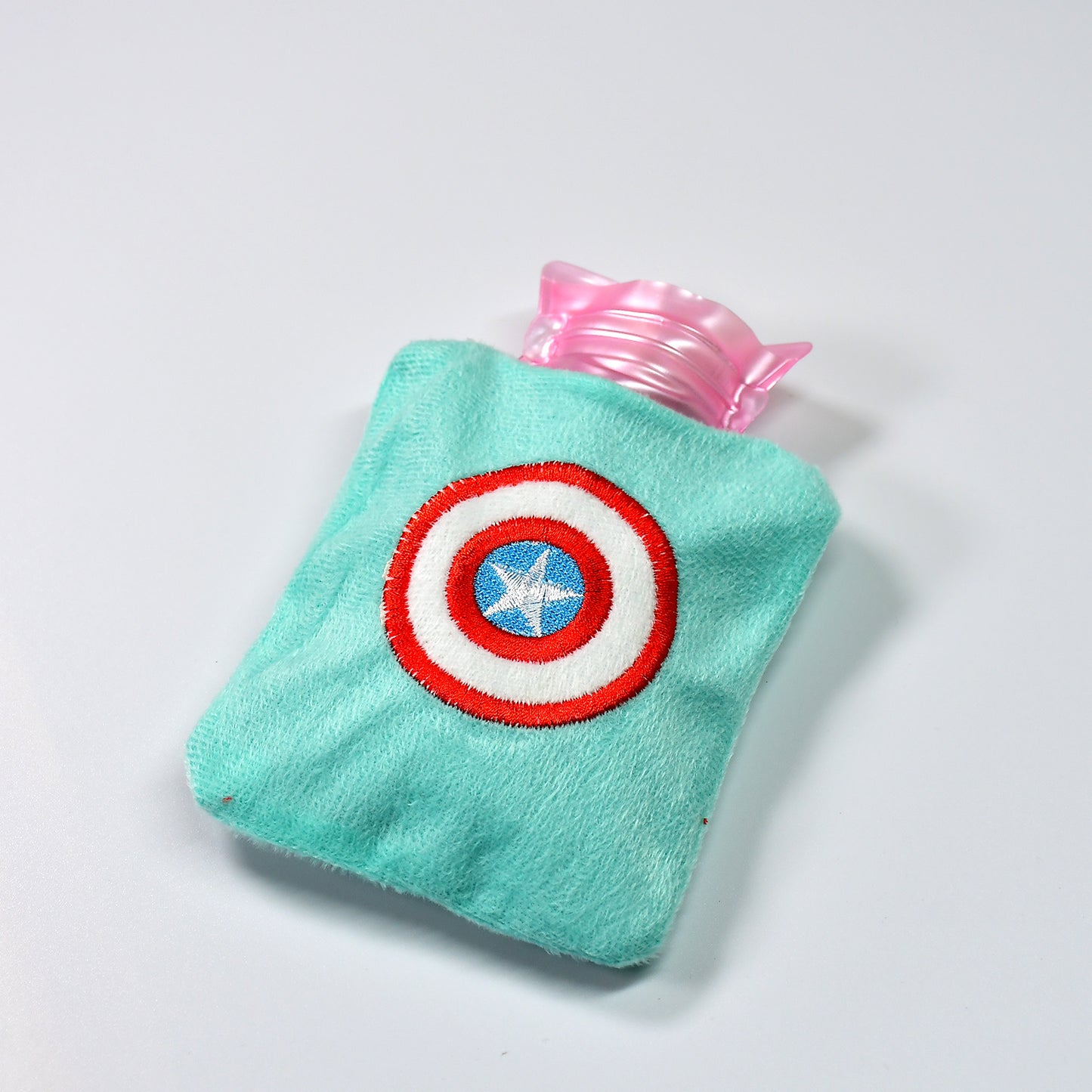 Captain Americas Shield Small Hot Water Bag With Cover For Pain Relief Neck Shoulder Pain And Hand Feet Warmer Menstrual Cramps. - Happy Price - Image 2
