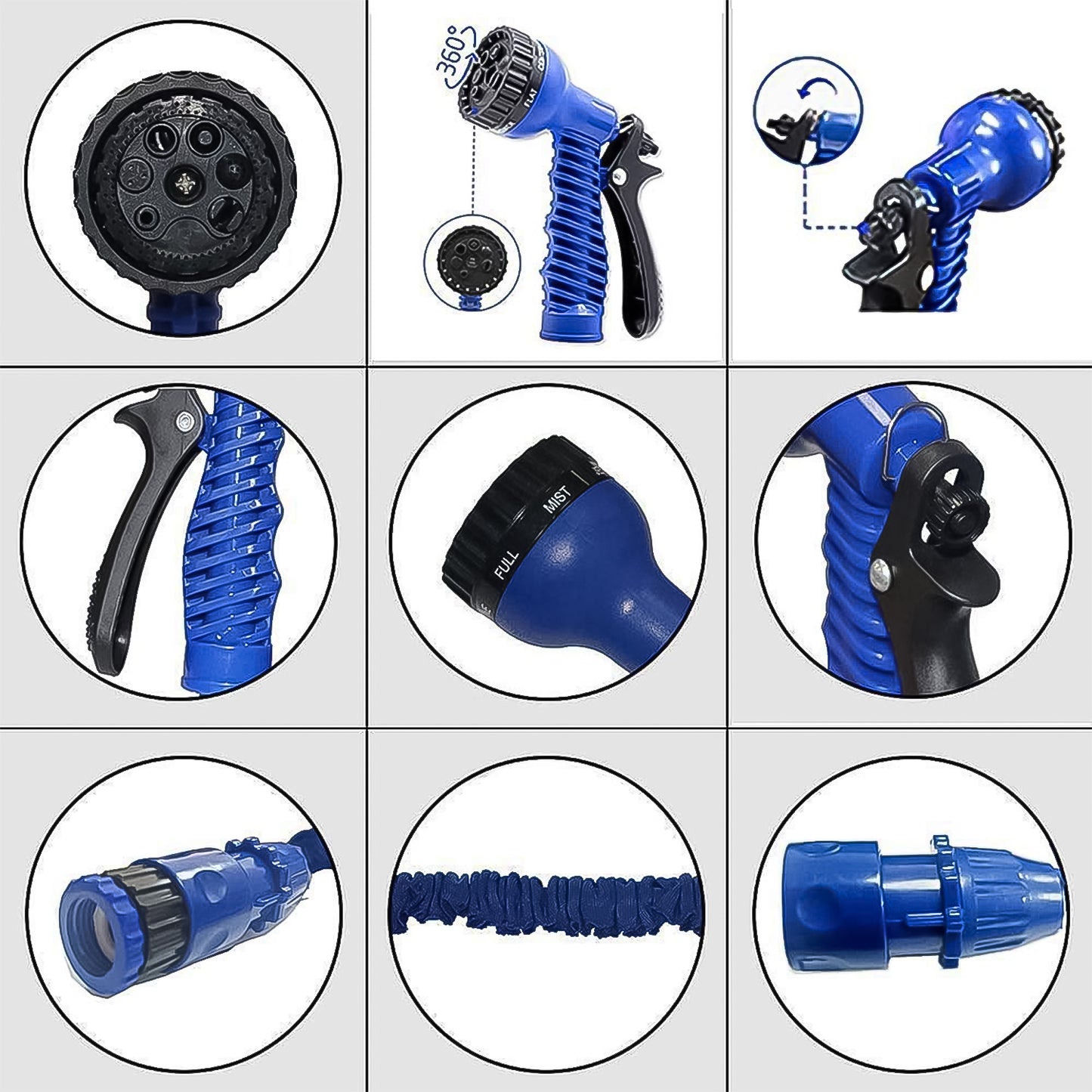 Expandable Magic Garden Hose With Spray Gun Approx 4 Metre Pipe (1 Set  Mix Color) - Happy Price - Image 4