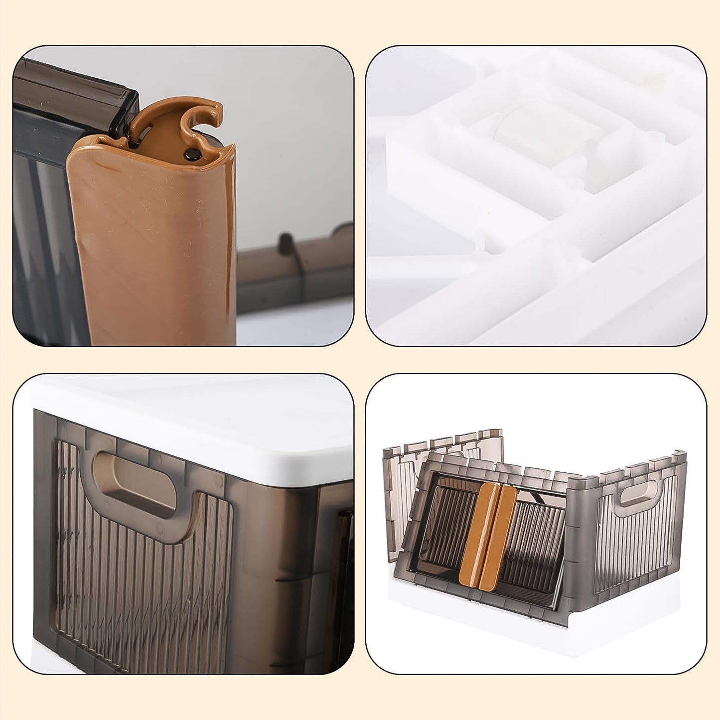 Plastic Folding Wardrobe Storage Organizer (1 Layer  1 Pc) - Happy Price - Image 4