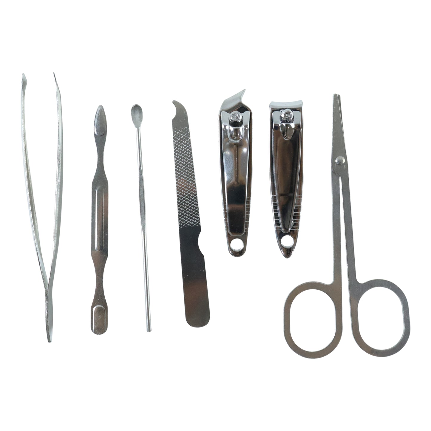 7-Piece Stainless Steel Personal Grooming Kit with Case - Happy Price - Image 4