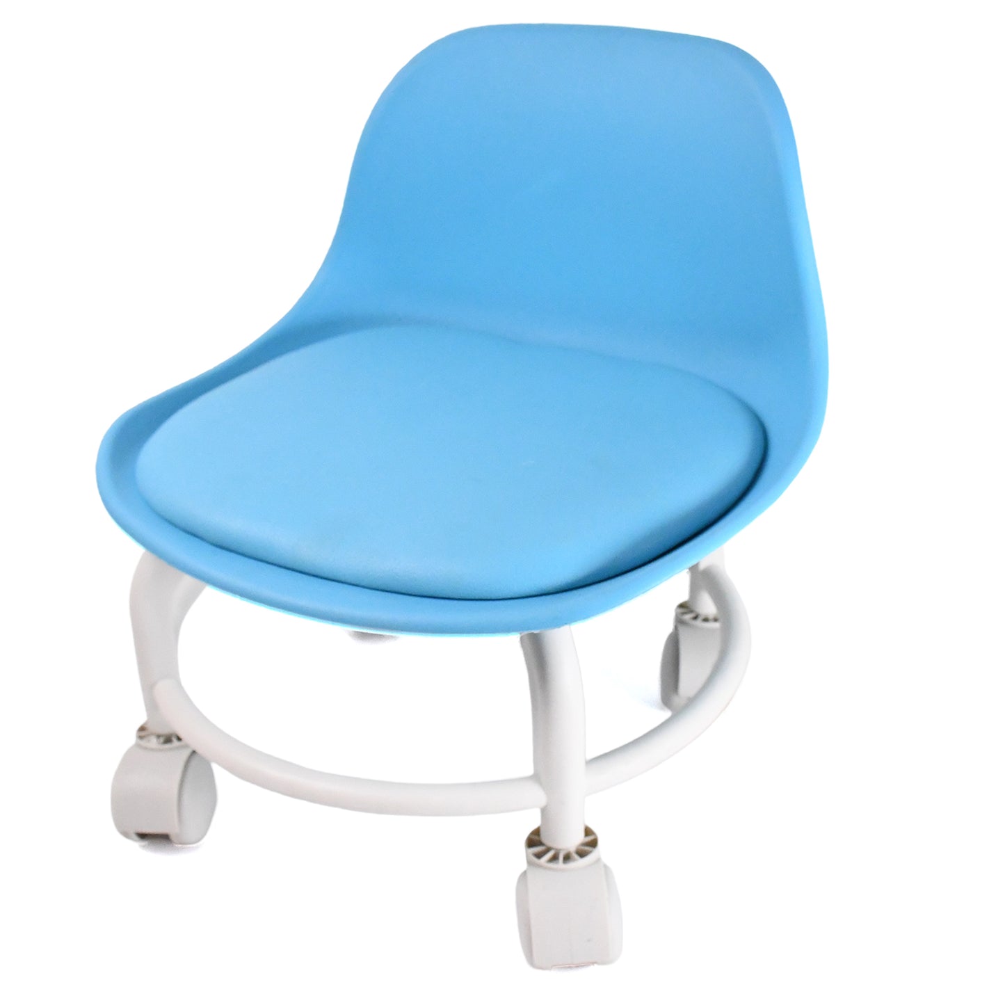 Low Round Rolling Stool with Wheels - 1 Pc, Mix Color - Happy Price - Image 4