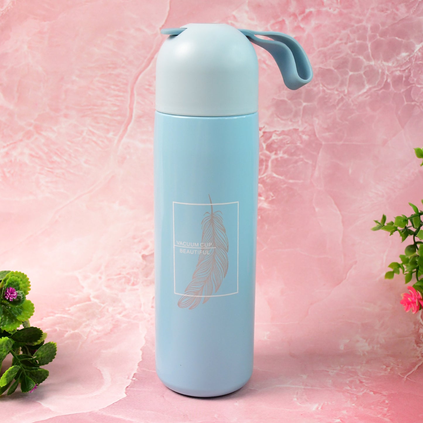 Stainless Steel Water Bottle With Handle Easy To Carry Fridge Water Bottle Leak Proof Rust Proof Hot  Cold Drinks Gym Sipper Bpa Free Food Grade Quality Steel Fridge Bottle For Officegymschool (Approx 500 Ml) - Happy Price - Image 4