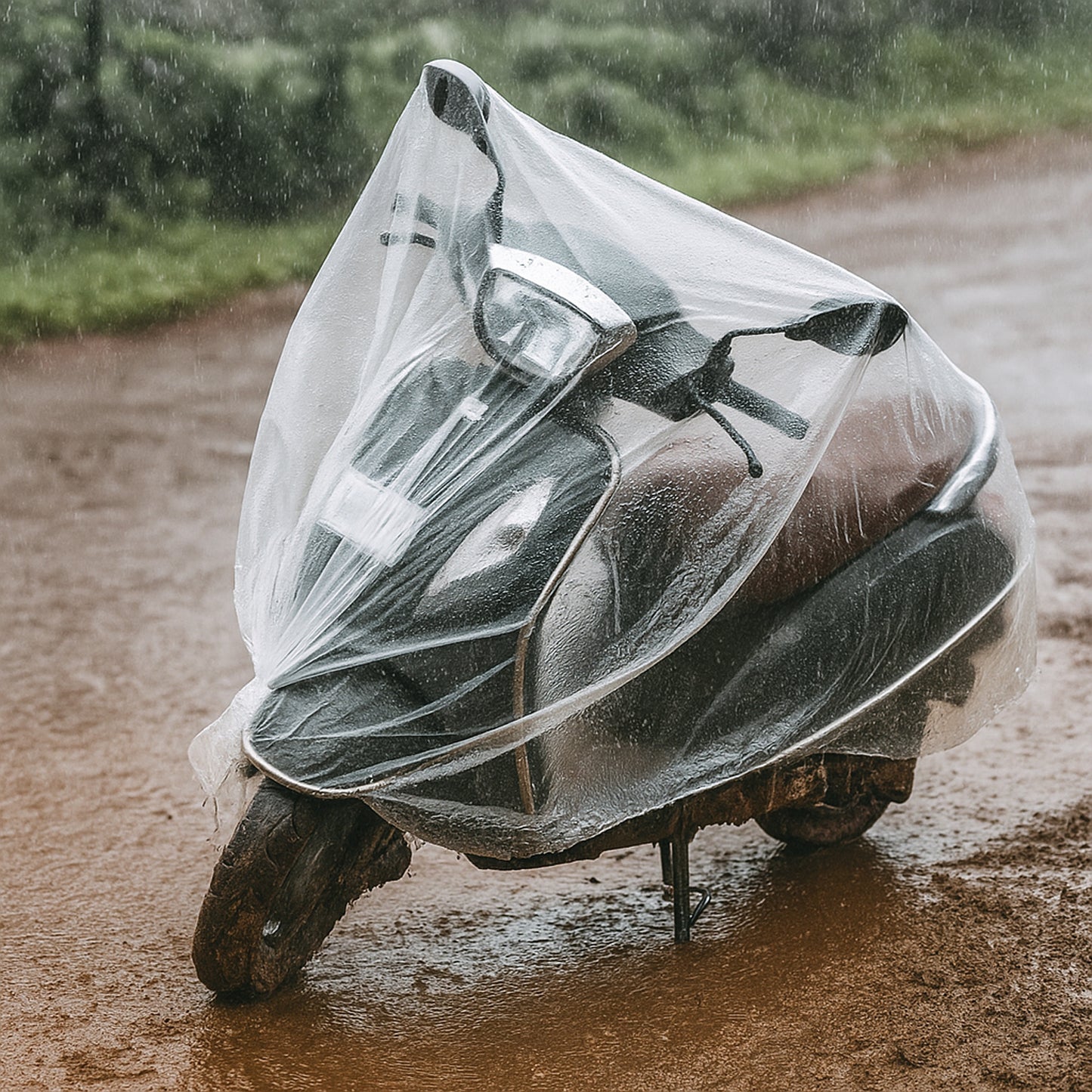 Big Disposable Scooter Cover (1 Pc) - Waterproof & Dustproof Plastic for Activa - Happy Price - Image 3