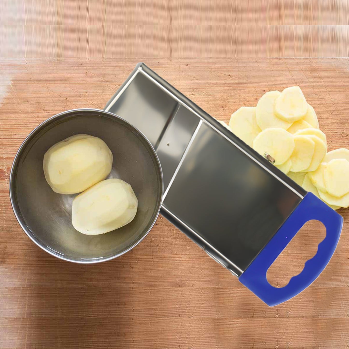 Plain Potato Slicer Used In All Kinds Of Household Kitchen Purposes For Cutting And Slicing Of Potatoes. - Happy Price - Image 2