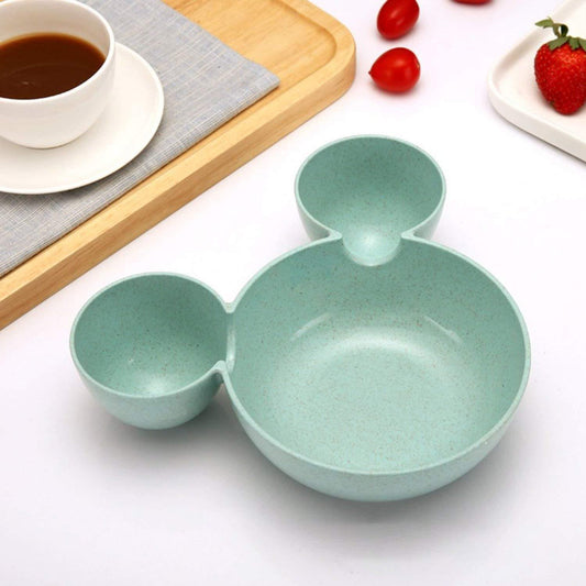 Mickey Shaped Kidssnack Serving Sectioned Plate - Happy Price - Image 1