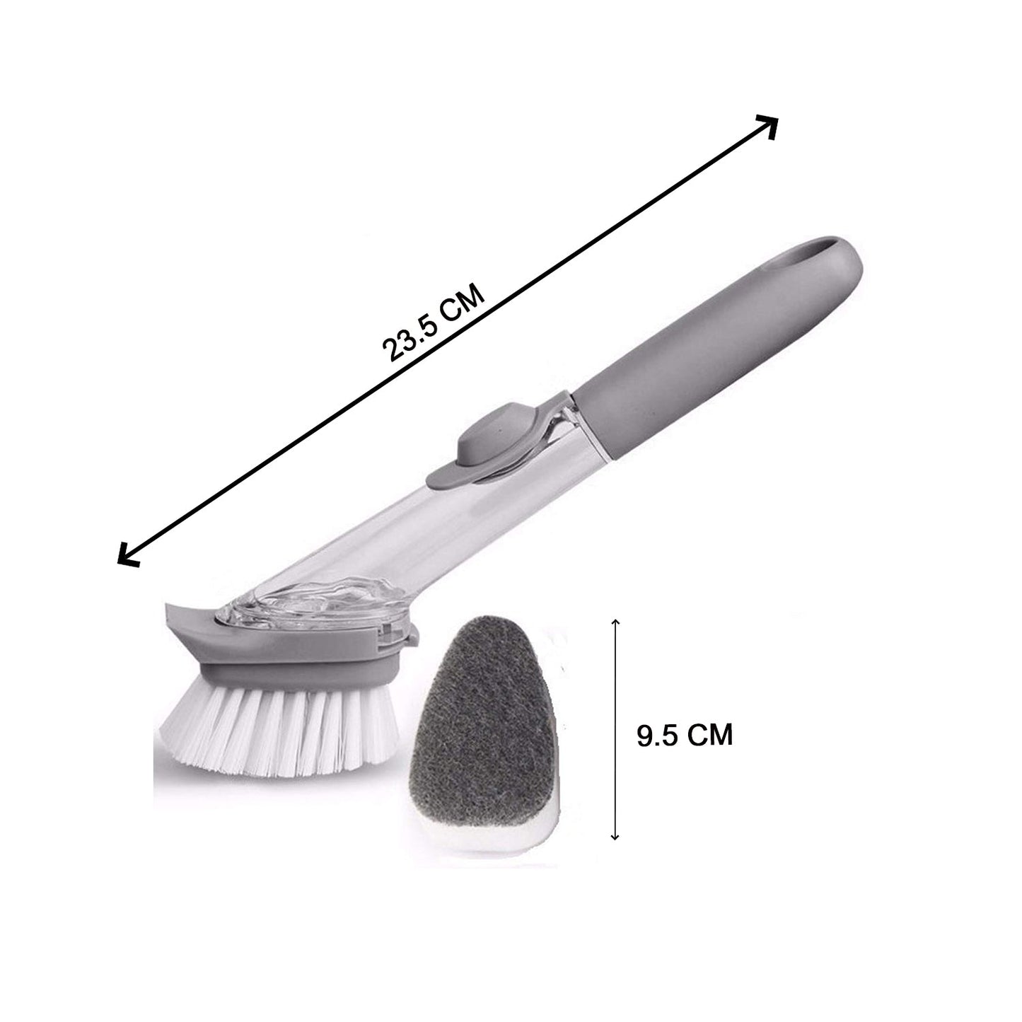 2-in-1 Long Handle Dishwashing Brush with Soap Dispenser - Happy Price - Image 4