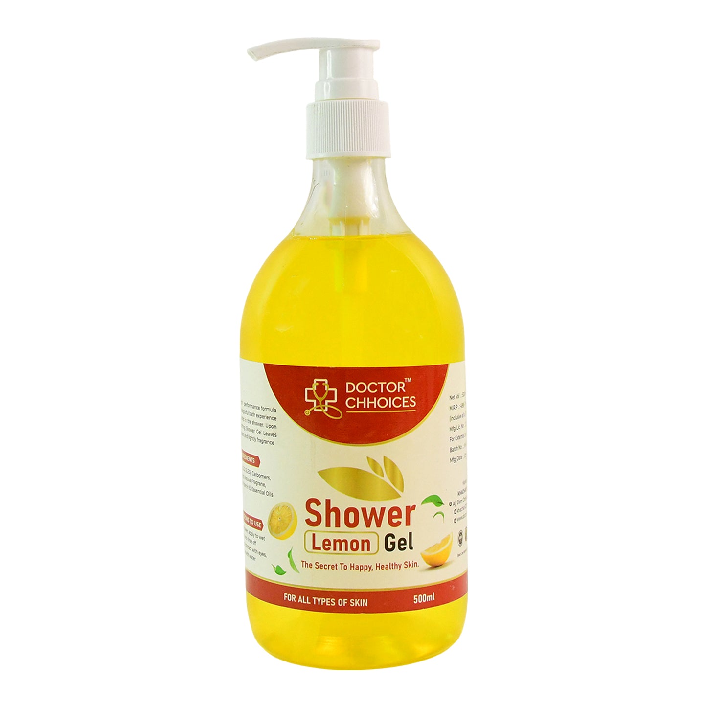 Doctor Chhoices  Choices Lemon Shower Gel  500ml (1 Pc) - Happy Price - Image 2