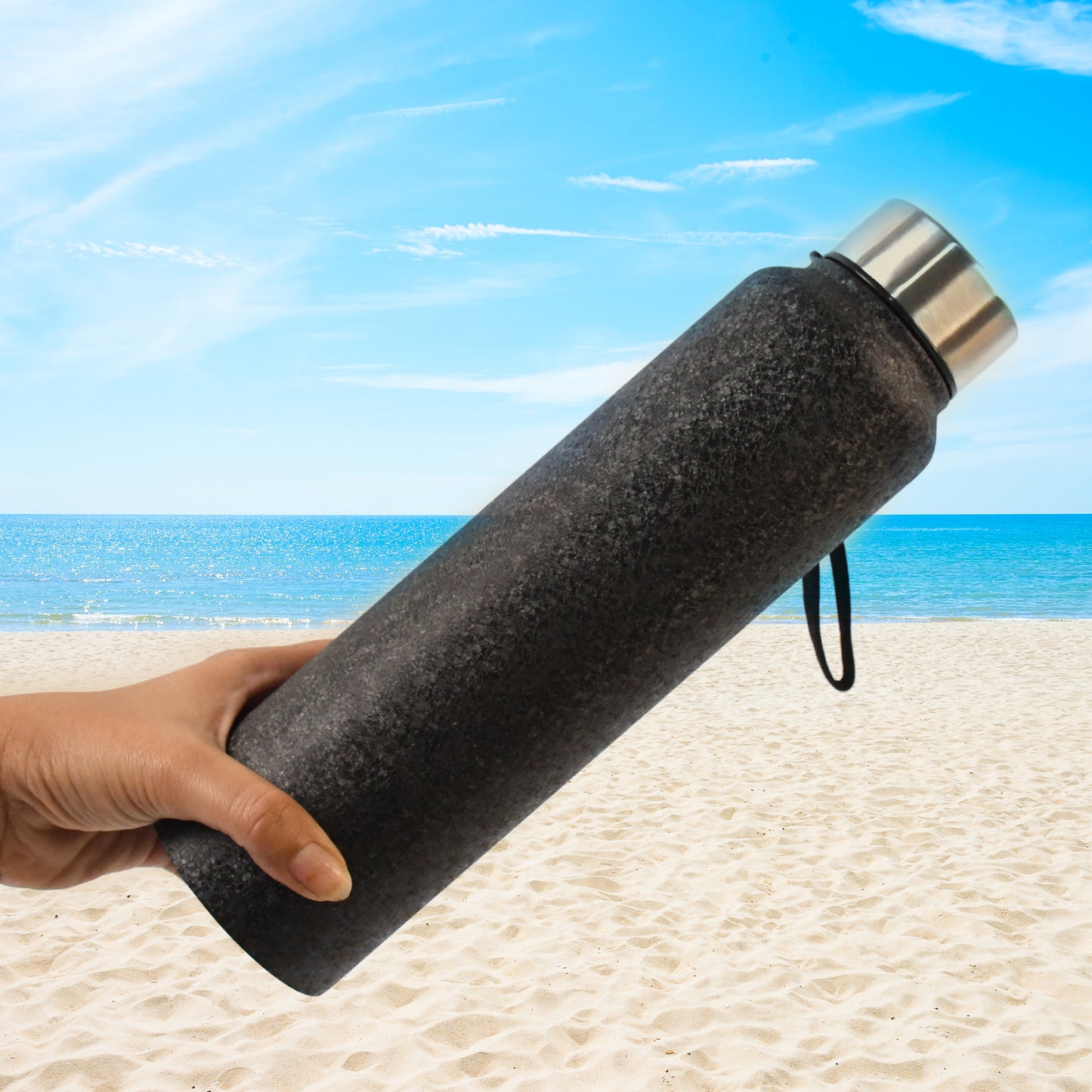 1000 ML Stainless Steel Double Wall Vacuum Insulated Water Bottle - Happy Price - Image 2