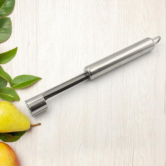 Fruit Core Stainless Steel Set Core Remover For Apple And Pear Kitchen Prep Tool Fruit Core Remover Tool With Soft Handle Apple Corer Stainless Steel Kitchen Gadget Dishwasher Safe - Happy Price - Image 1
