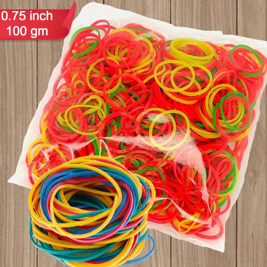 Rubber Band For Officehome And Kitchen Accessories Item Products Elastic Rubber Bands Flexible Reusable Nylon Elastic Unbreakable For Stationery School Multicolor - Happy Price - Image 1