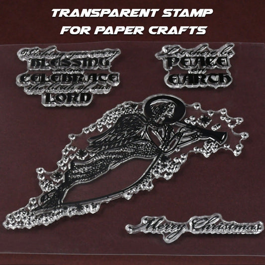 Reusable Rubber Stamp Tpr Stamp Diy Accessories Good Stamping Effect Diy Transparent Stamp Stick Repeatedly For Envelope For Diary For Invitation Letter Photo Album Decoration For Paper Crafts (Mix Design  1 Set) - Happy Price - Image 1