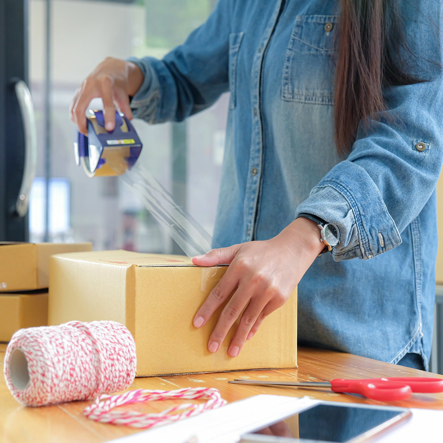 High Adhesive Transparent Tape For Home Packaging. (120 Meter) - Happy Price - Image 5