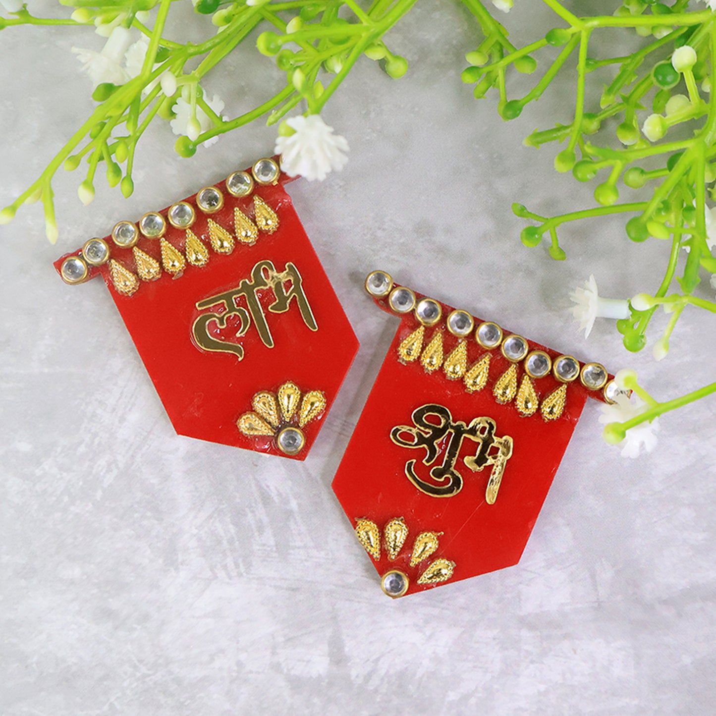 Shubh Labh Decorative Wall Hangings - 2 Pc Traditional Door Decor - Happy Price - Image 5