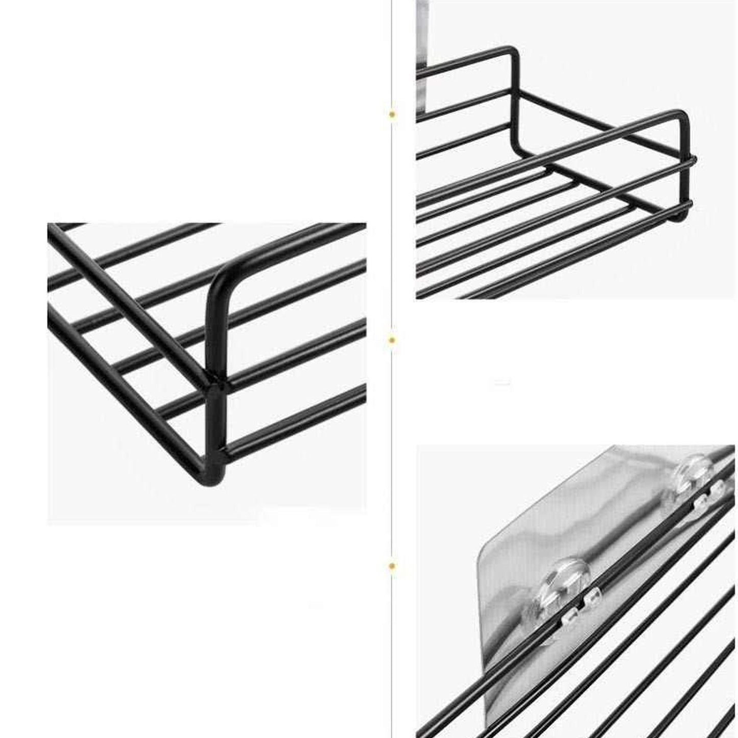 Multipurpose Wall Mount Metal Bathroom Shelf And Rack For Home And Kitchen. - Happy Price - Image 5