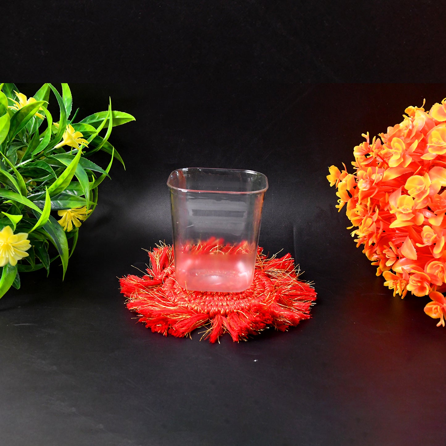 6pc Transparent Diamond Medium Serving Glass Set Glass Set For Water Juice Etc - Happy Price - Image 3