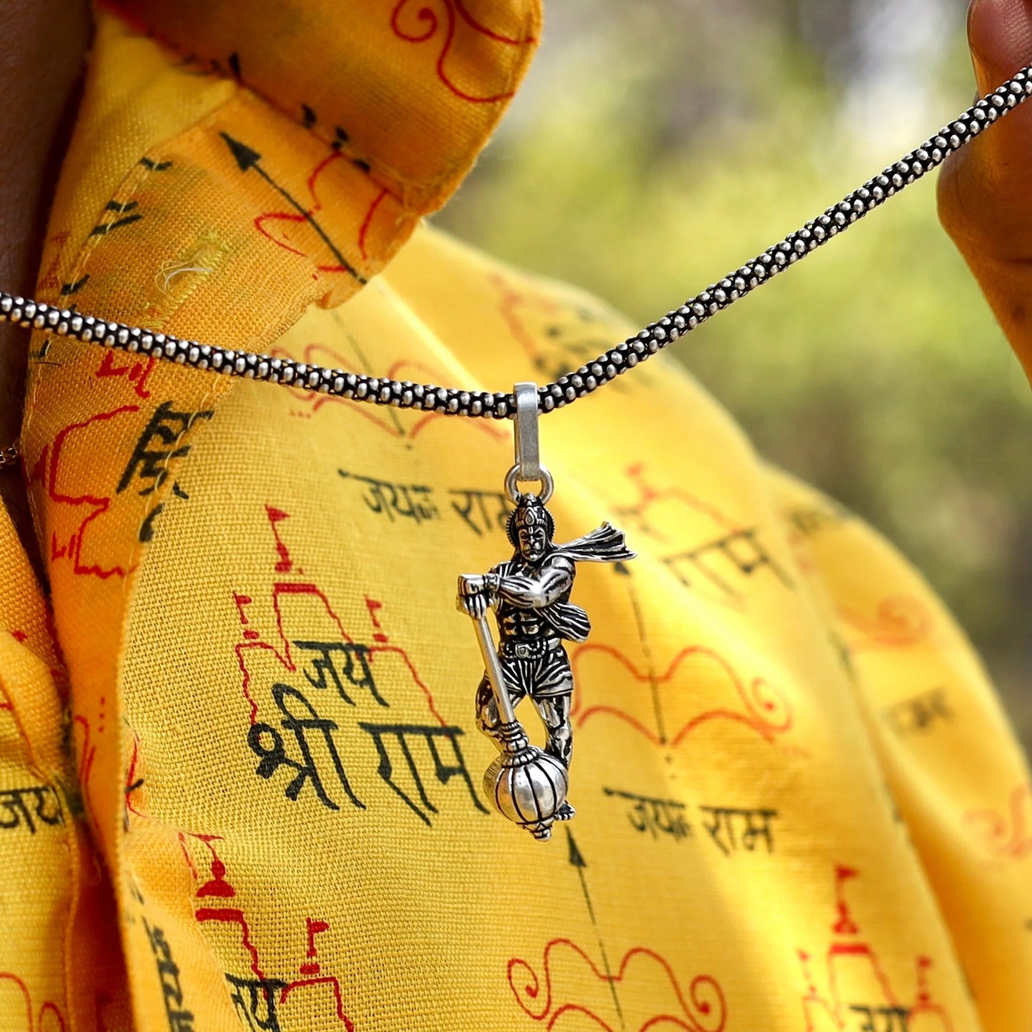 Hanuman Ji Pendant With Gada Religious Jewellery For Men And Women (1 Pc) - Happy Price - Image 6
