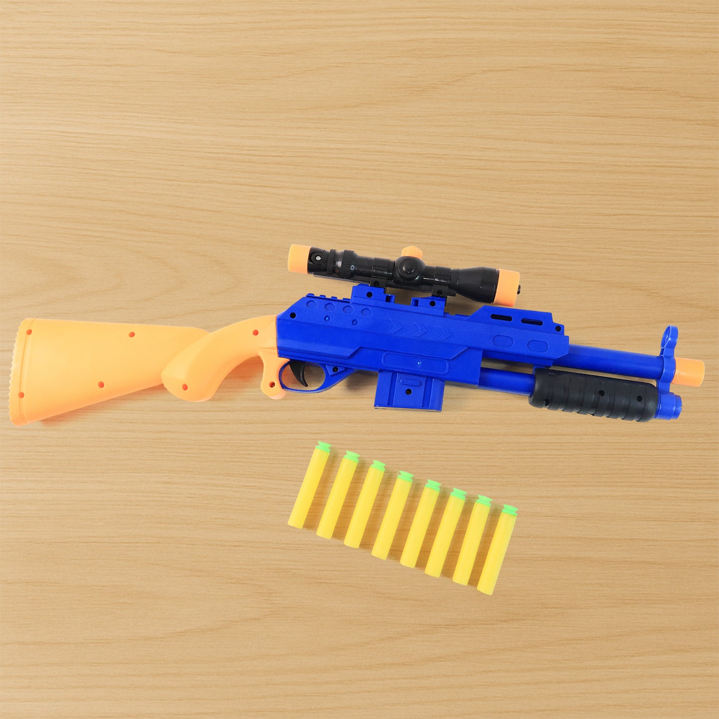 Shot Air Gun Toy With Scope And 8 Soft Foam Bullets Set - Happy Price - Image 3