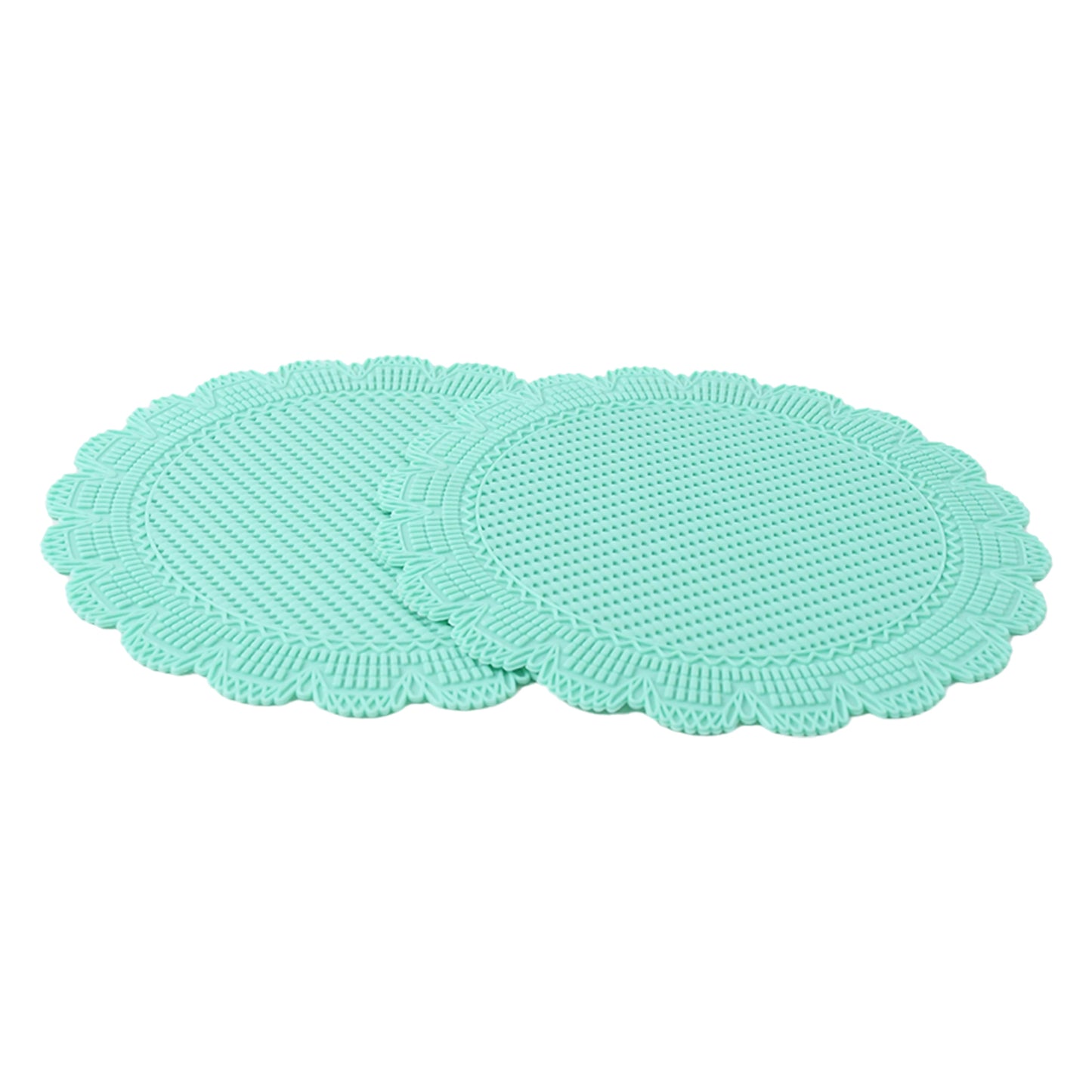 Silicone Round Heat Resistant Mat (2 Pc Set) - Happy Price - Image 2
