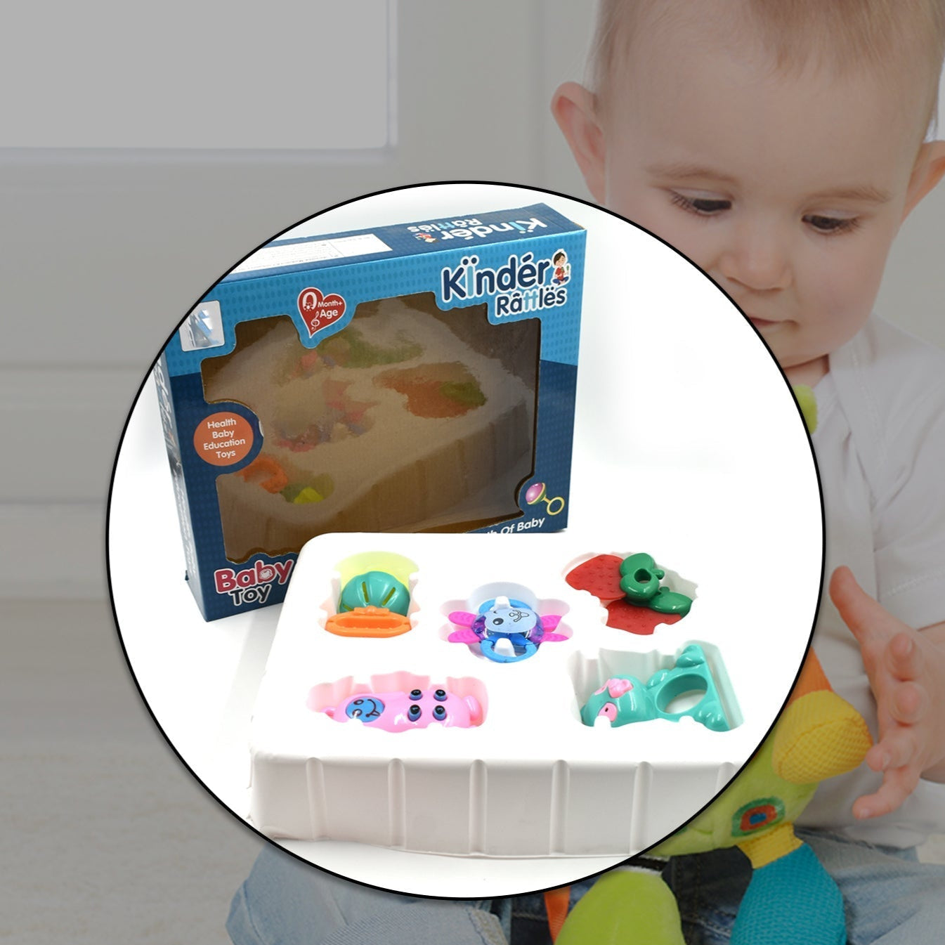 At54 Rattles Baby Toy And Game For Kids And Babies For Playing And Enjoying Purposes. - Happy Price - Image 1