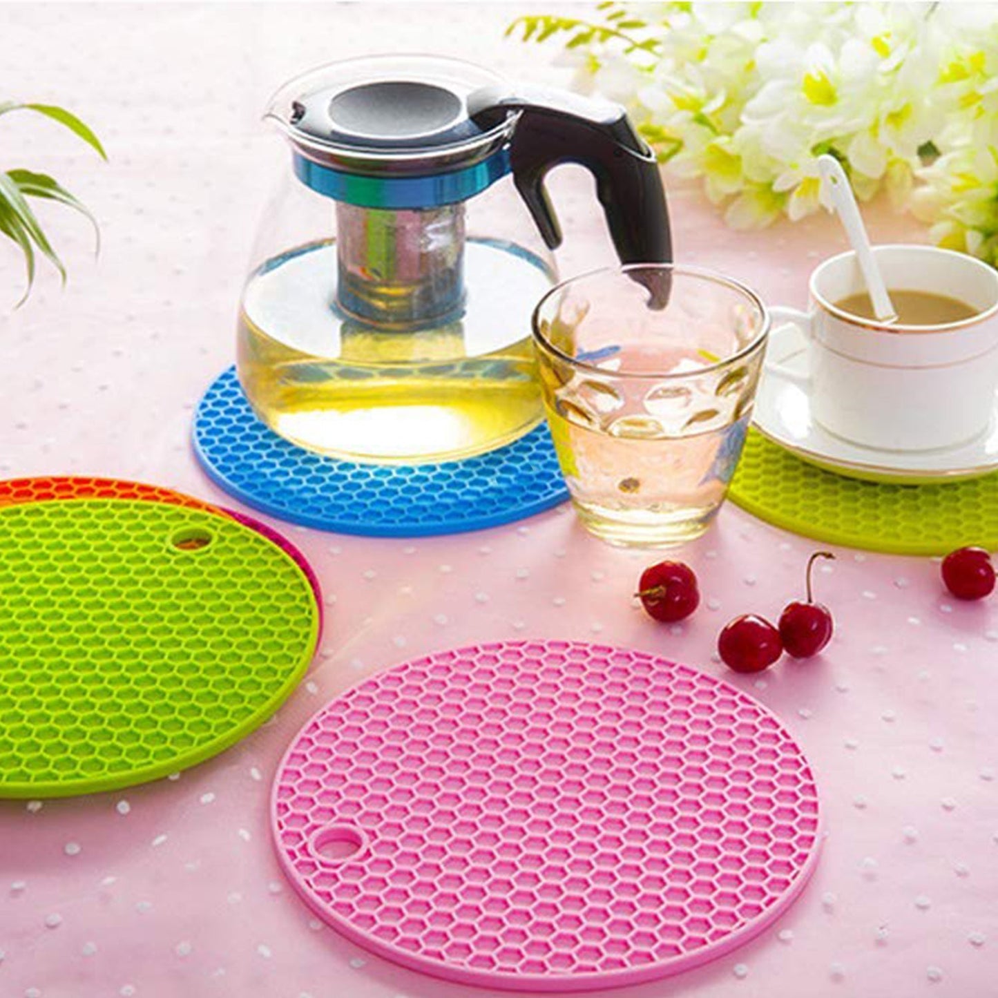 1pc Silicone Hot Mat Used For Breakfast Lunch And Dinner Purposes In Different-different Places. - Happy Price - Image 2