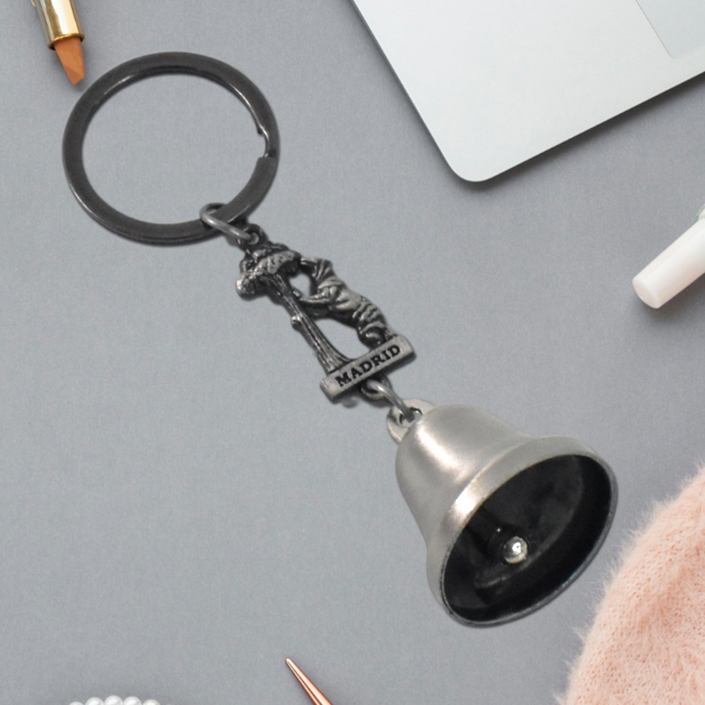 Metal Small Temple Bell Keychain Motorcycle Bell Keychain (1 Pc  Mix Color) - Happy Price - Image 5