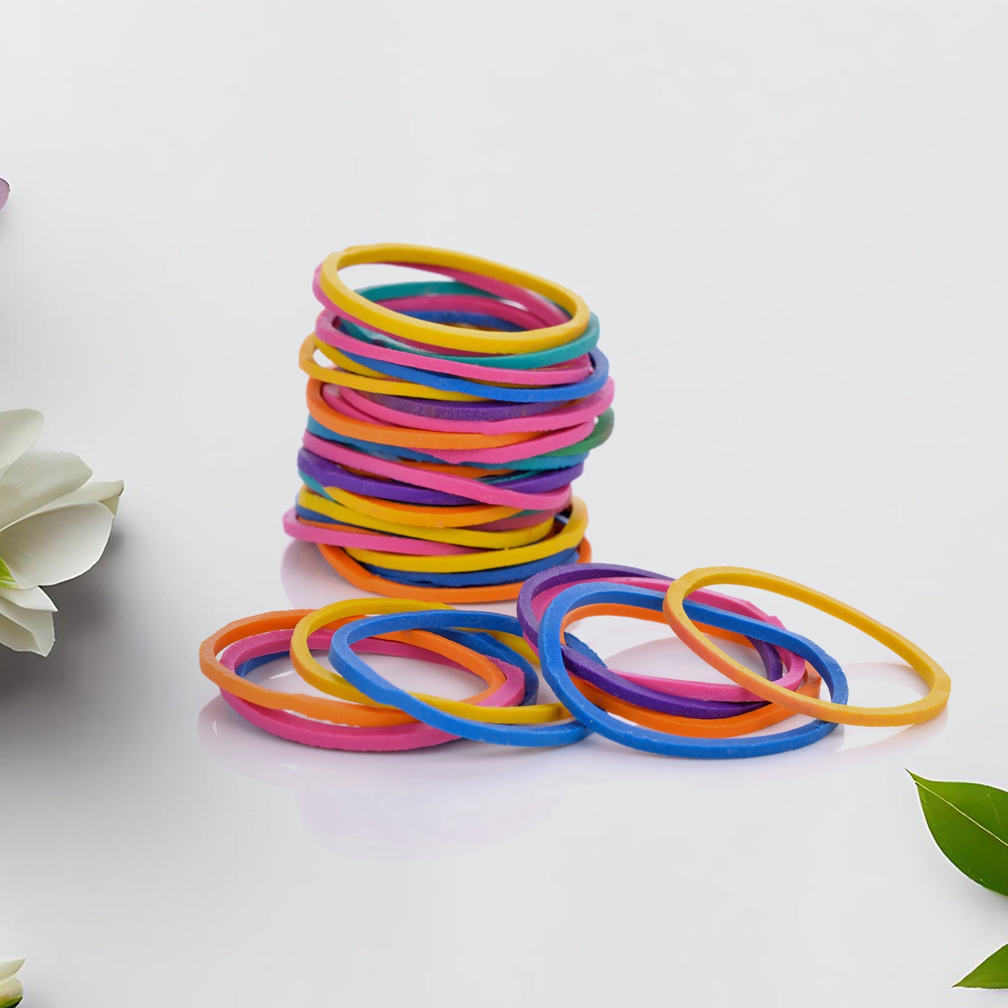 Rubber Band For Officehome And Kitchen Accessories Item Products Elastic Rubber Bands Flexible Reusable Nylon Elastic Unbreakable For Stationery School Multicolor - Happy Price - Image 3