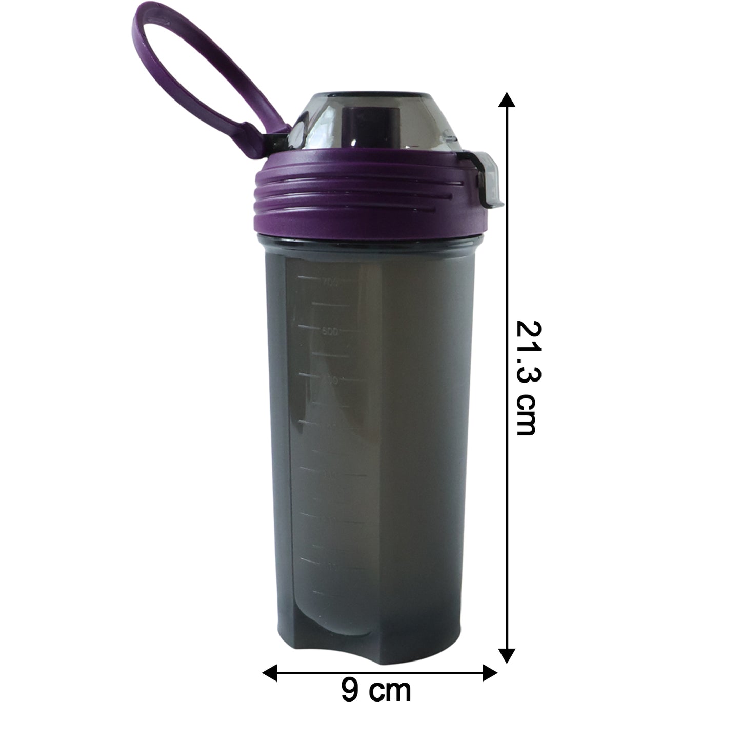 700 ML Multipurpose Shaker Bottle with Leak-Proof Lid & Carry Loop - Happy Price - Image 5