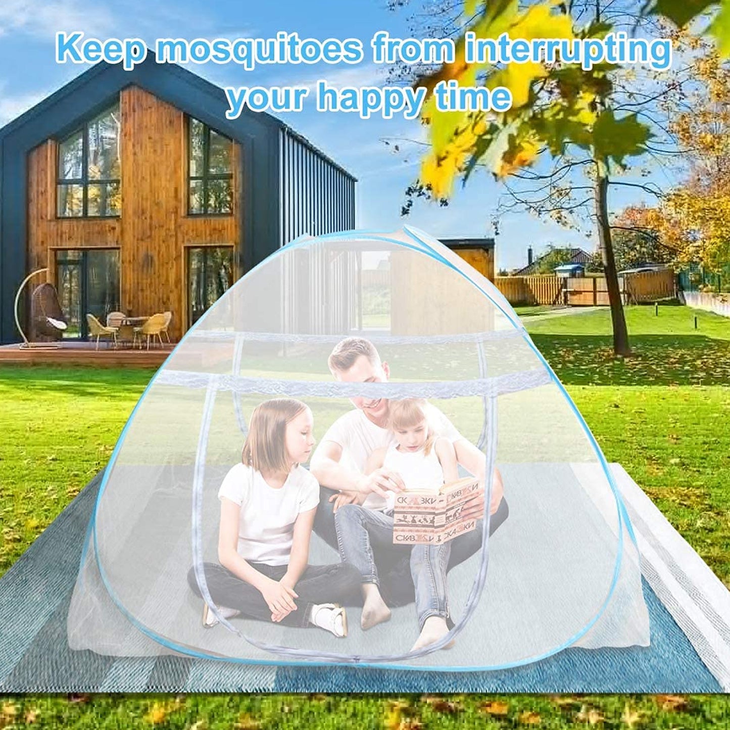 Premium Polyester Foldable Mosquito Net Tent (100 Cm Long  1 Pc) - Happy Price - Image 5