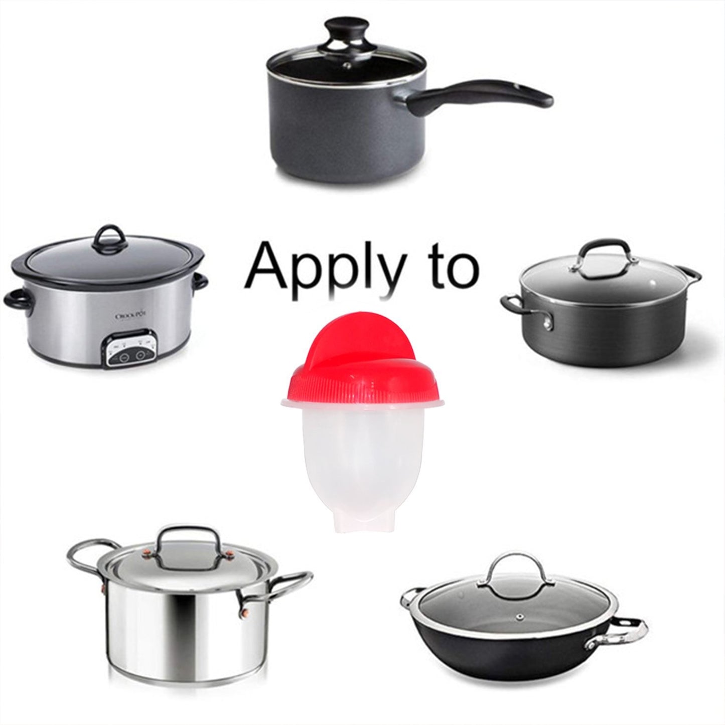 Nonstick Eggs Boiler Cookers Without Egg Shell - Happy Price - Image 3
