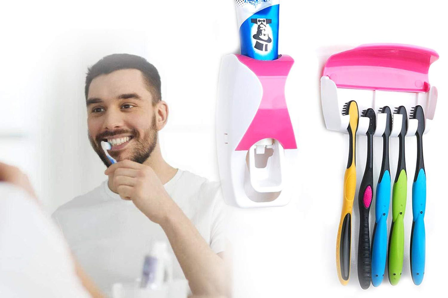Toothpaste Dispenser  Tooth Brush With Toothbrush - Happy Price - Image 5