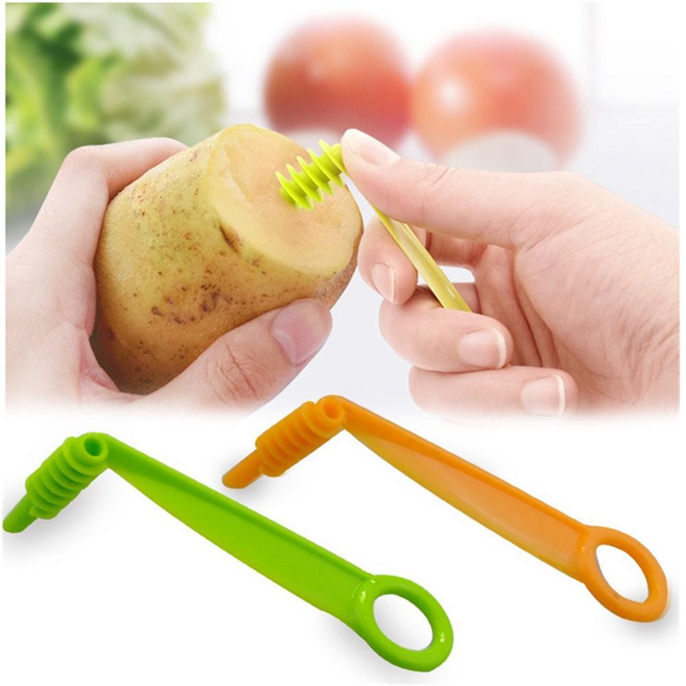 2013 Kitchen Plastic Vegetables Spiral Cutter  Spiral Knife  Spiral Screw Slicer - Happy Price - Image 2