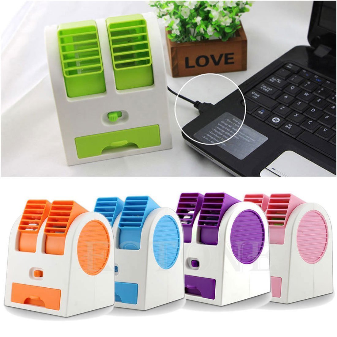 Dual Bladeless Mini Air Conditioner - Happy Price - Image 3