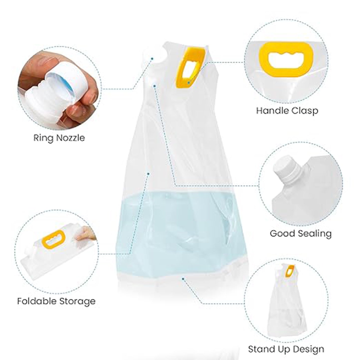 Airtight Food Storage Bag for Refrigerator & Kitchen - 25x21 cm, 1 Pc - Happy Price - Image 4