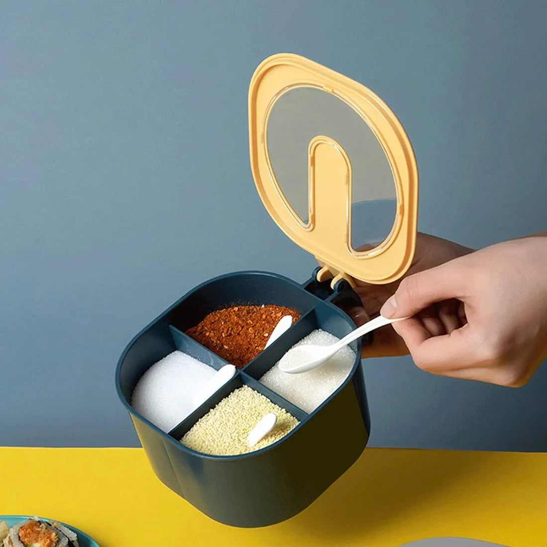 4 Section Fancy Masala Box And Fancy Masala Container Used For Storing Various Types Of Masalas Including In Kitchen Purposes. - Happy Price - Image 6