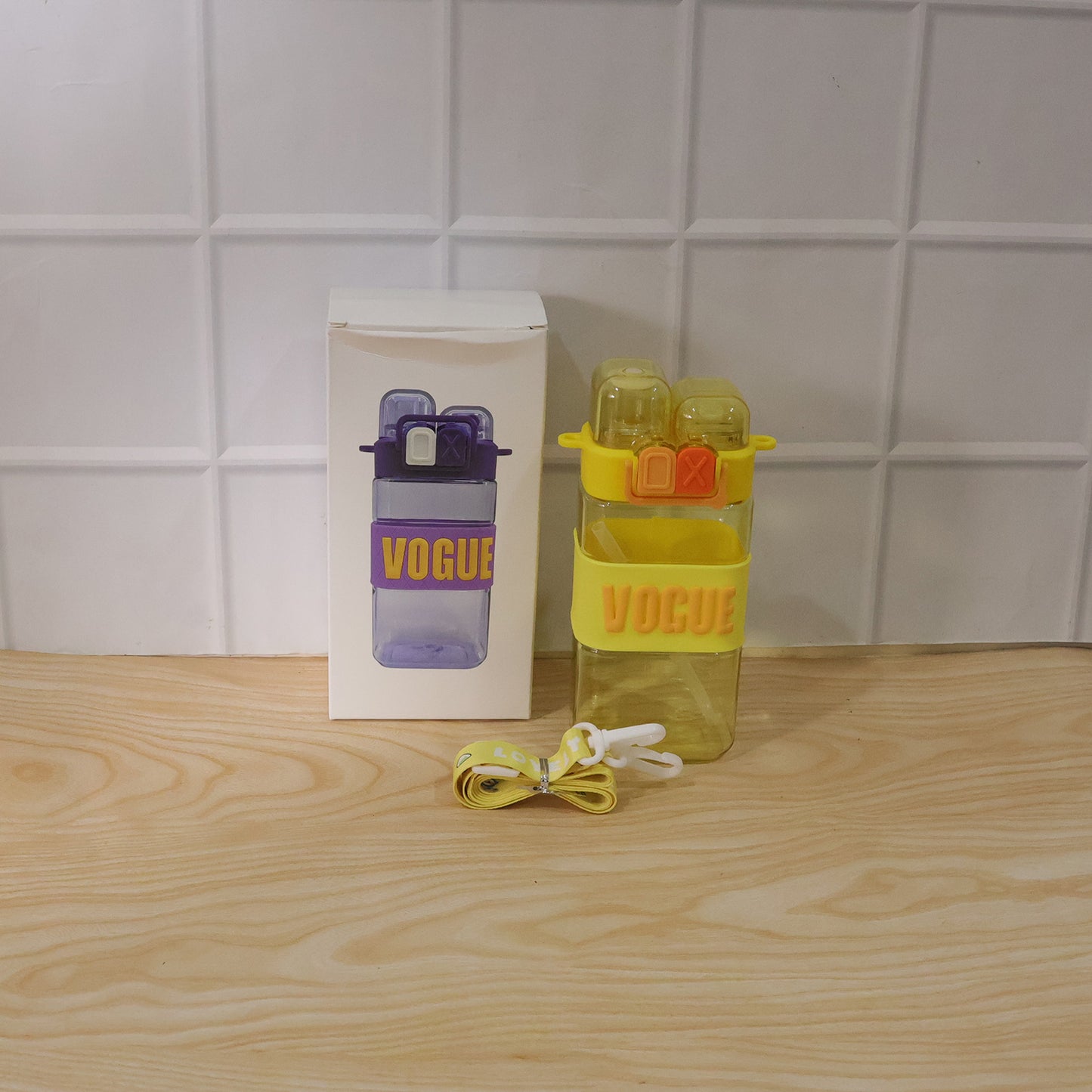 Kids Plastic Sipper Water Bottle with Straw, Leakproof Lid & Carry Strap - 500 ML - Happy Price - Image 7