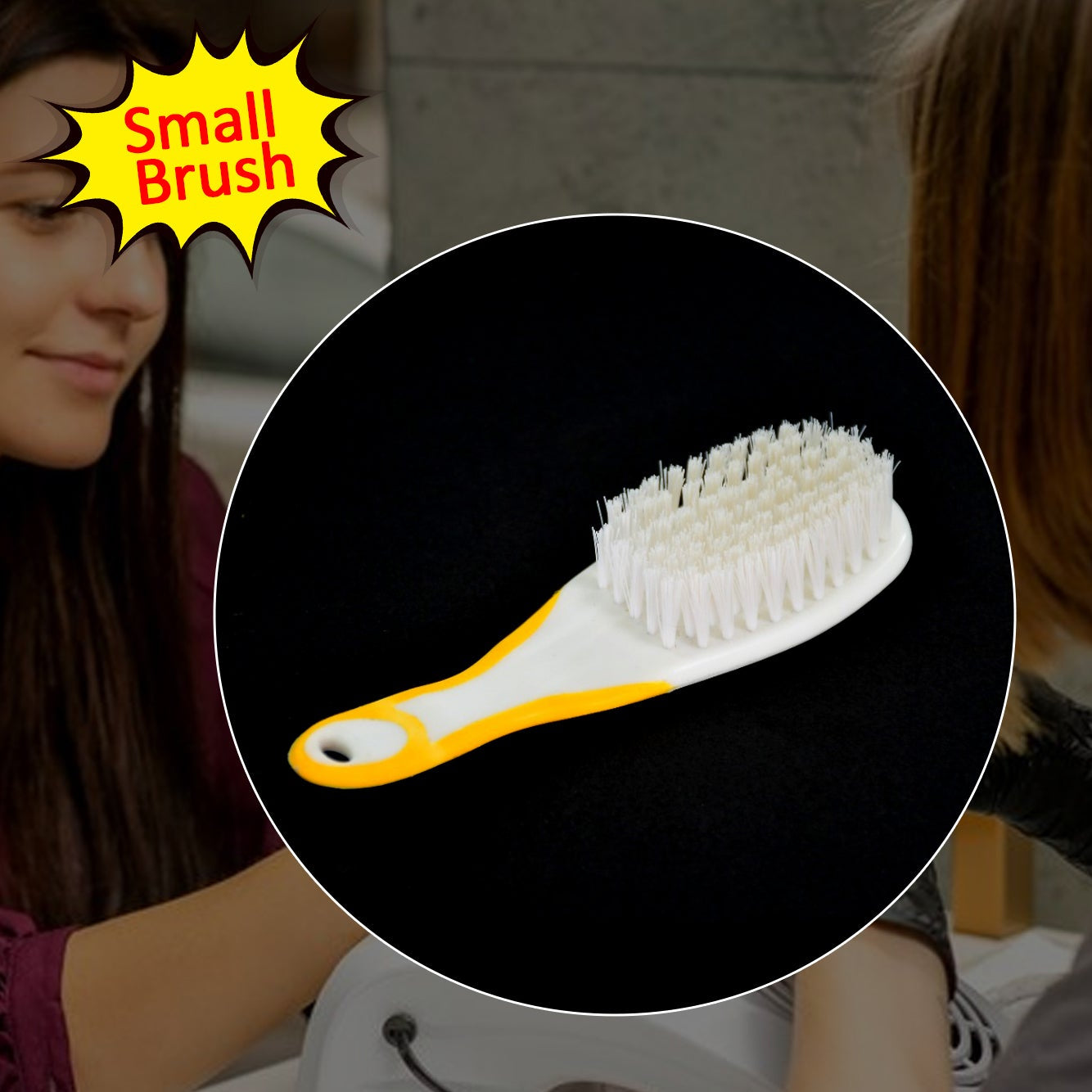 Nail Cleaning Brush with Easy Grip Handle for Hands and Feet - Happy Price - Image 1