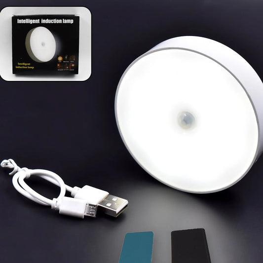 8 LED Motion Sensor Night Lights with USB Charging & Adhesive Pads (1 Pc) - Happy Price - Image 1