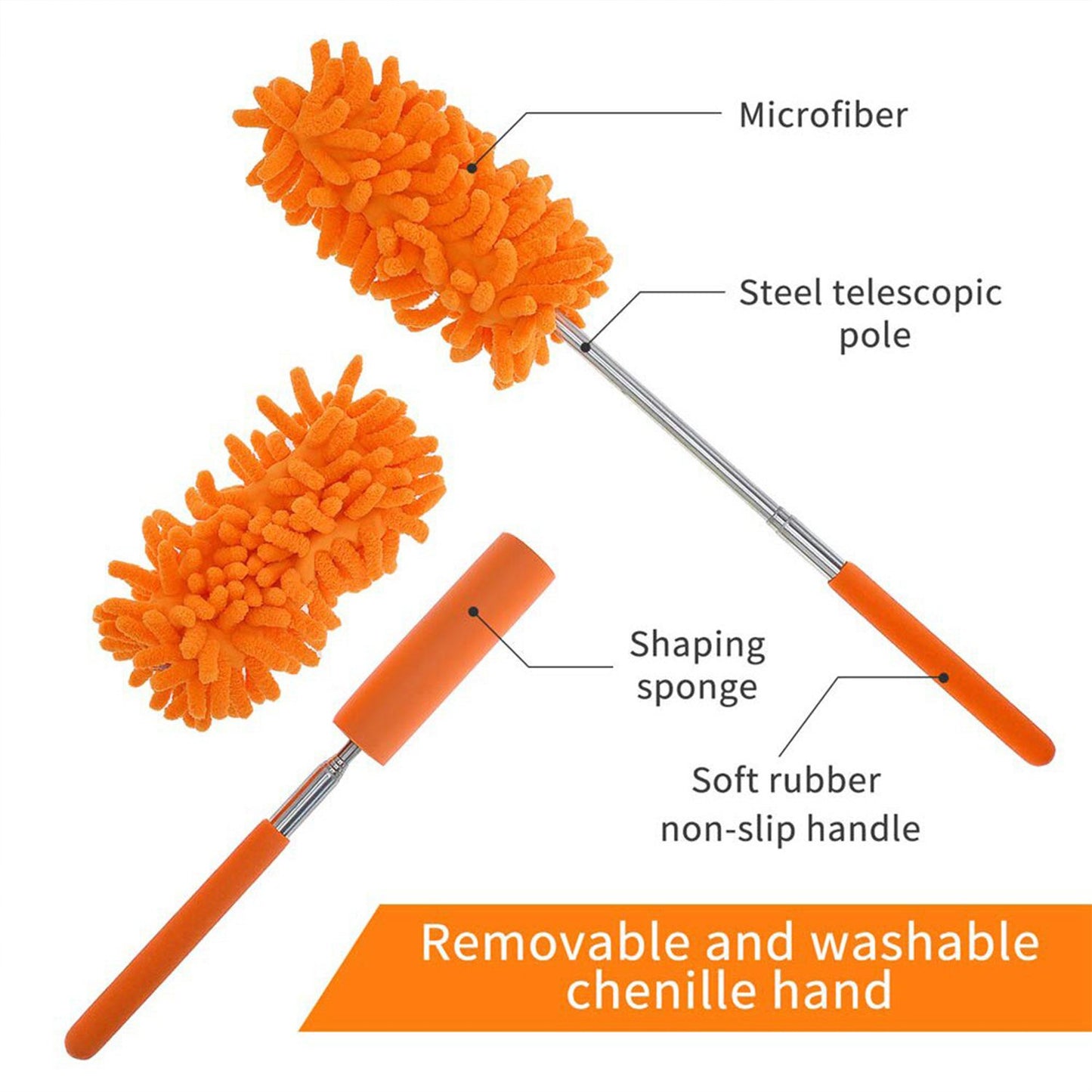 Multipurpose Microfiber Fan Cleaning Duster For Quick And Easy Cleaning - Happy Price - Image 5