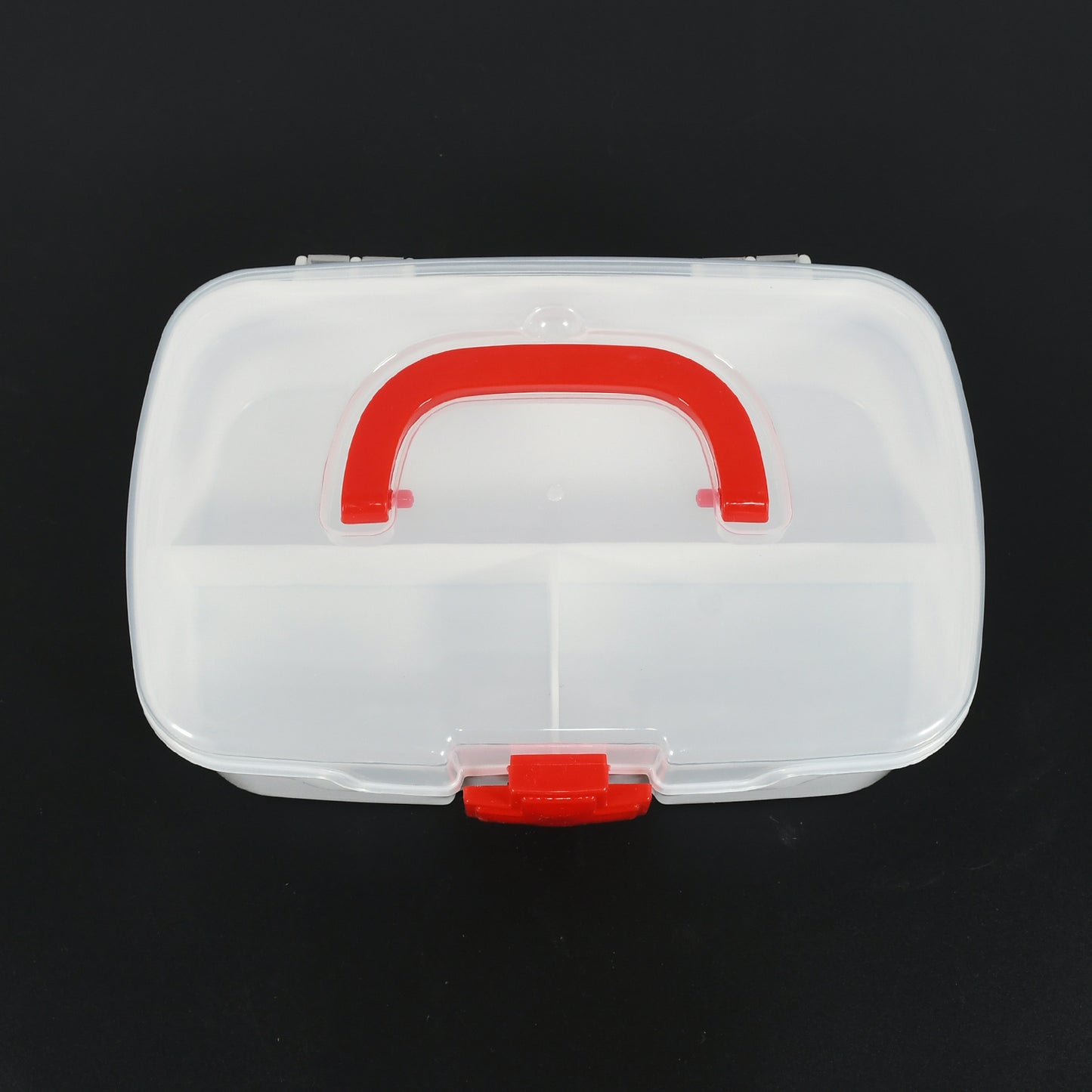 Medical Box 1 Piece Indoor Outdoor Medical Utility Medicine Storage Box Detachable Tray Medical Box Multi Purpose Regular Medicine First Aid Box With Handle  Transparent Lid - Happy Price - Image 6