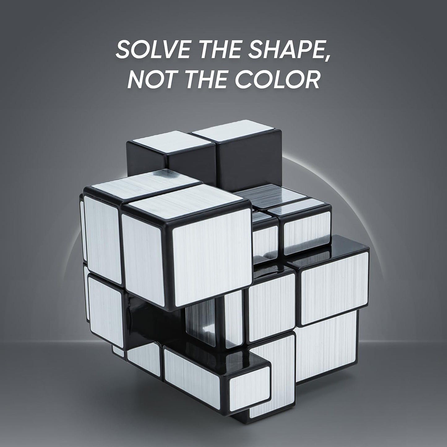 Silver Mirror Cube 3x3 Shape Puzzle Toy for Adults and Kids - Happy Price - Image 3