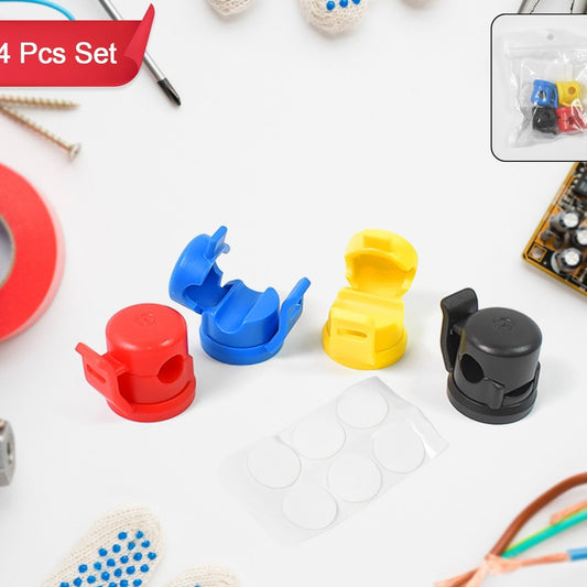 Cable Holder Adhesive Cable Organizer For Cable Management (4 Pcs Set) - Happy Price - Image 1