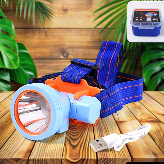 Mini Rechargeable Power Headlamp With Plastic Case (1 Pc) - Happy Price - Image 1