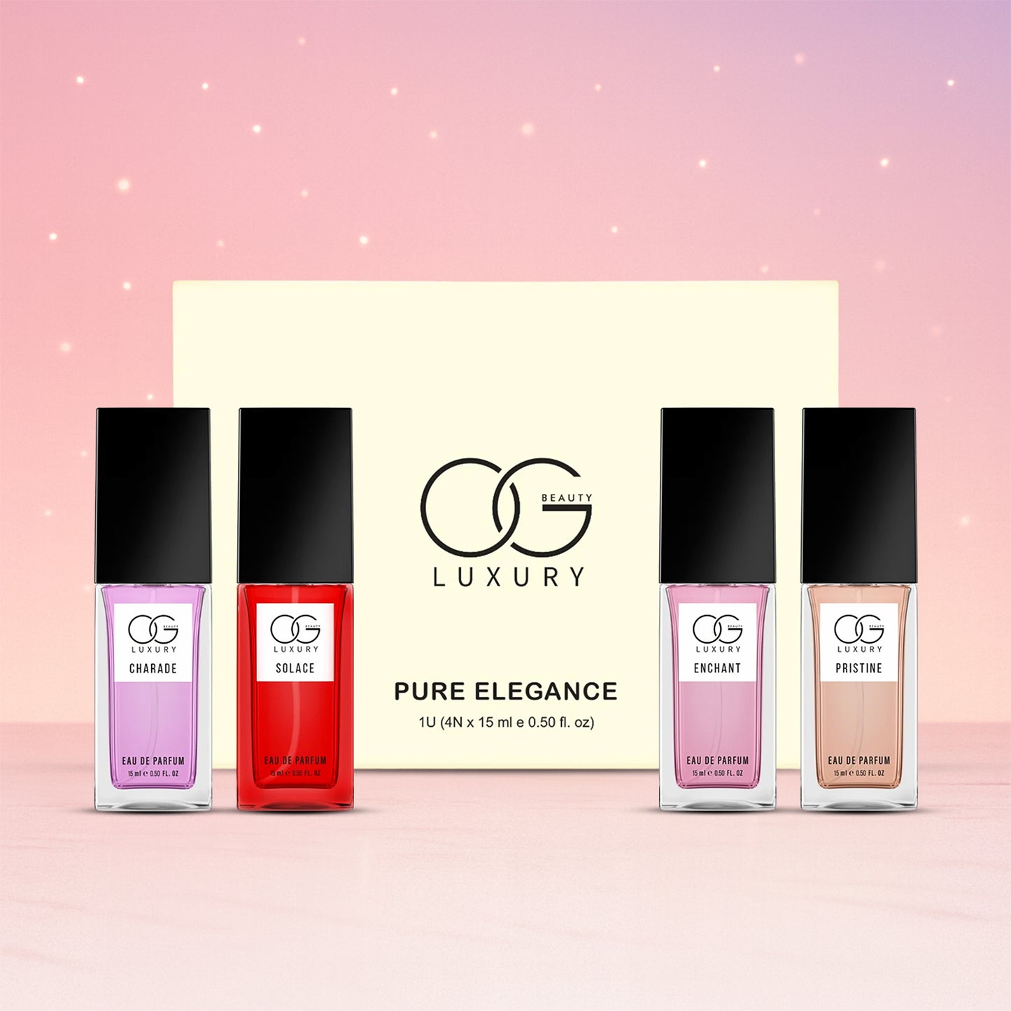 Luxury Eau De Parfum Gift Set - 4 x 15ml Bottles, Unisex Fragrance Collection - Happy Price - Image 3