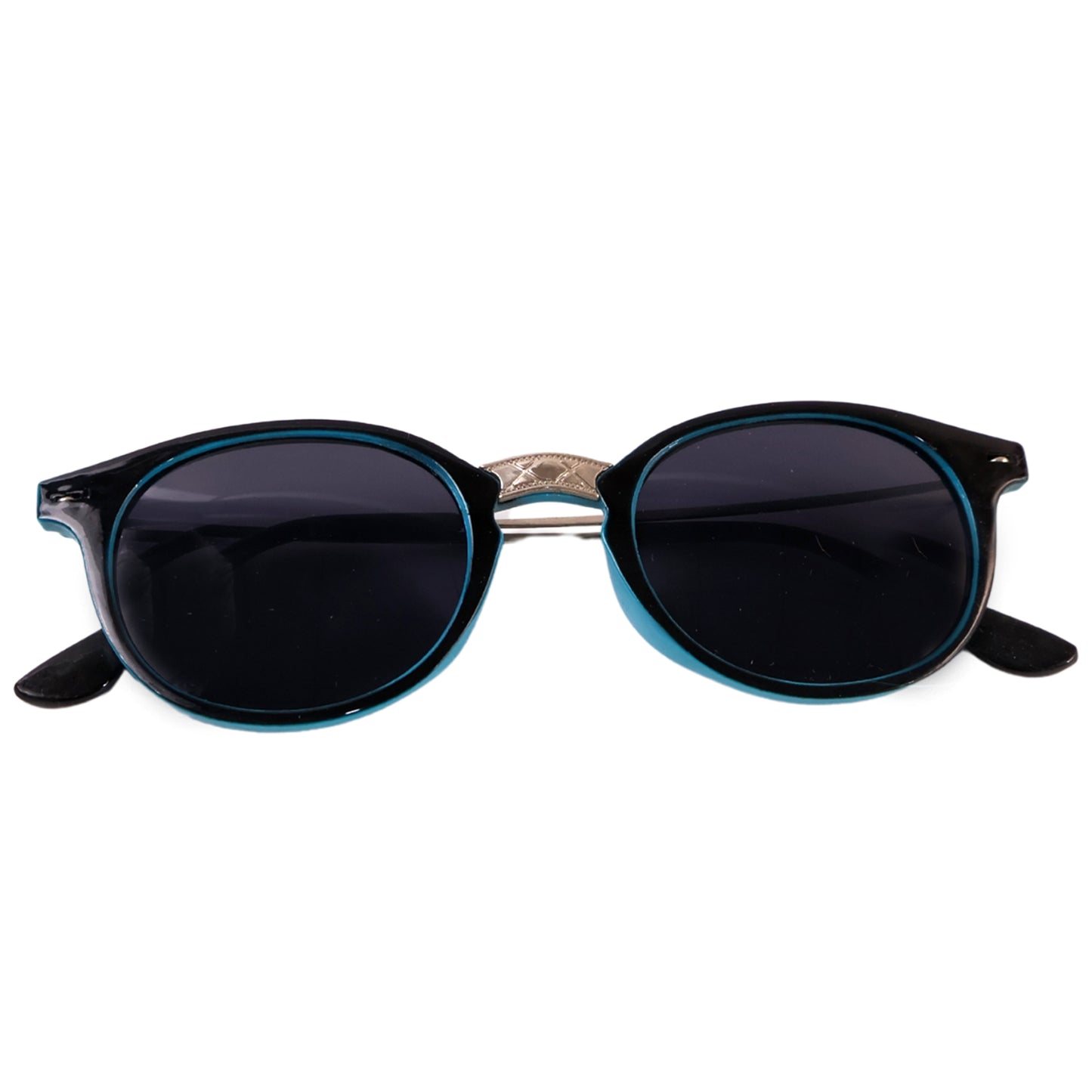 Sky Blue Uv Protected Round Sunglasses Classic Sunglasses For Men  Women Lightweight - Happy Price - Image 2