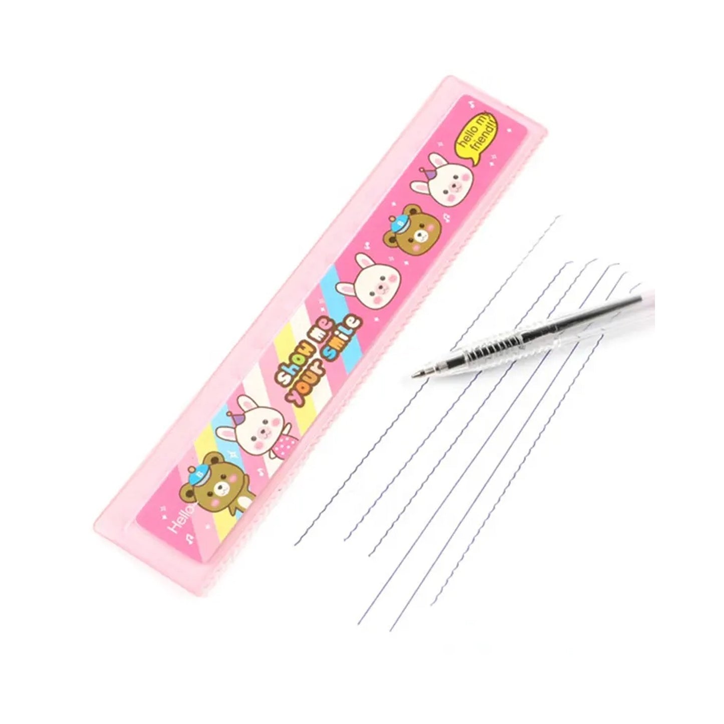 10 Pcs Set Stationary Set Including Pencil Ruler Rubber Pencil Sharpener Glue Ballpoint Pen Scissors Pencil Cover School Office Product Gift - Happy Price - Image 3