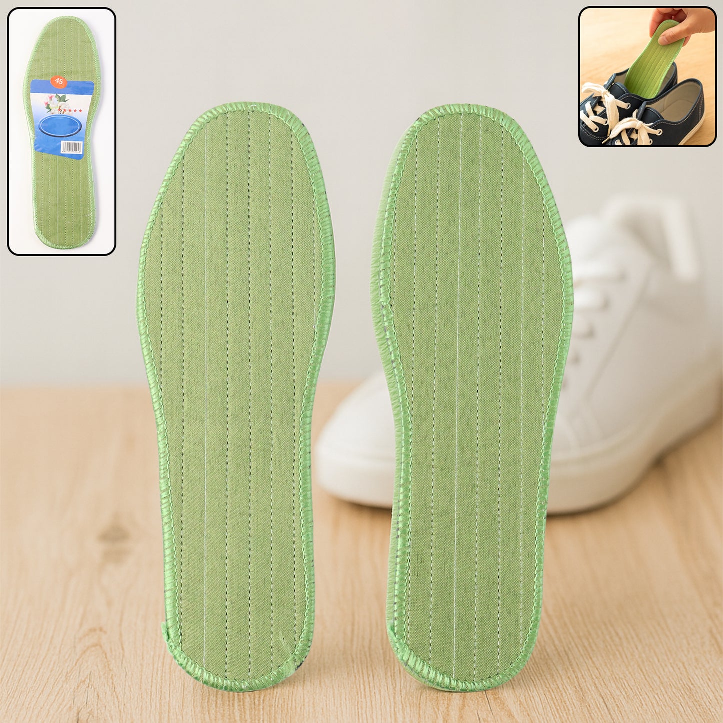 Comfort Shoe Insoles for Size 45 Foot Support (1 Pair) - Happy Price - Image 2