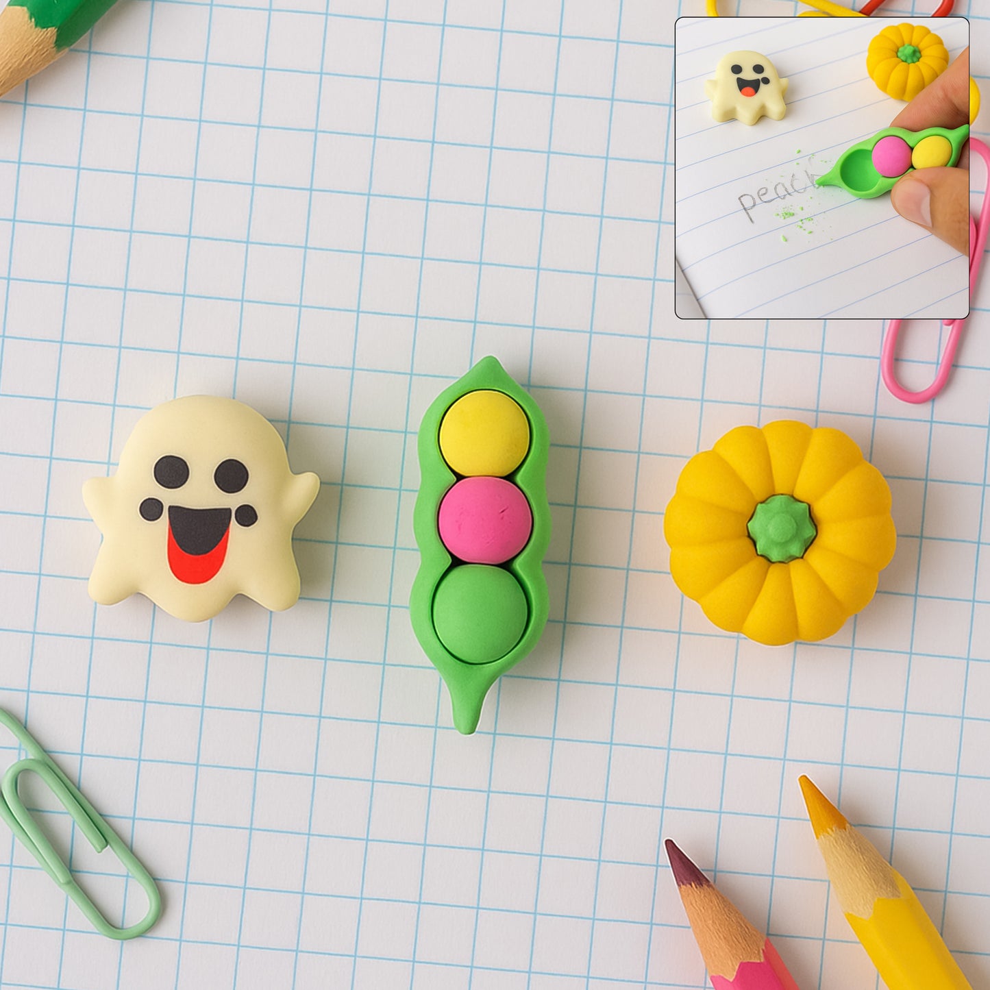 Cute 3D Cartoon Eraser - 1 Pc Assorted Fun Designs - Happy Price - Image 6