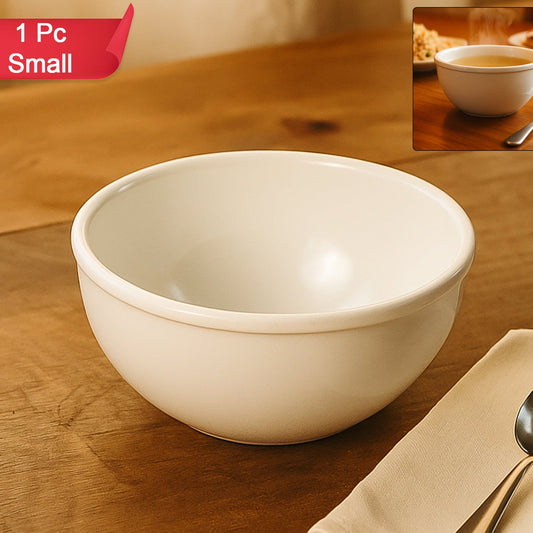 Small Melamine Serving Bowl - Durable & Lightweight for Snacks, Soup, Curry (1 Pc) - Happy Price - Image 1