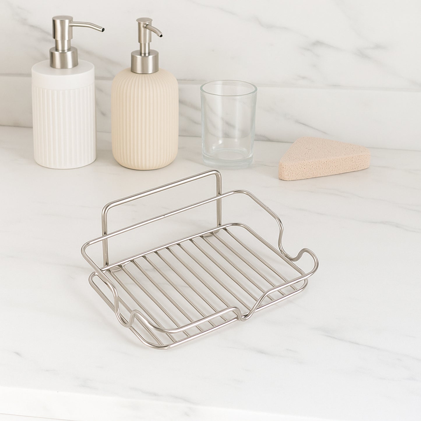 Stainless Steel Soap Dish Holder for Bathroom & Kitchen - Rust-Resistant, Fast Drain Design (1 Pc) - Happy Price - Image 4