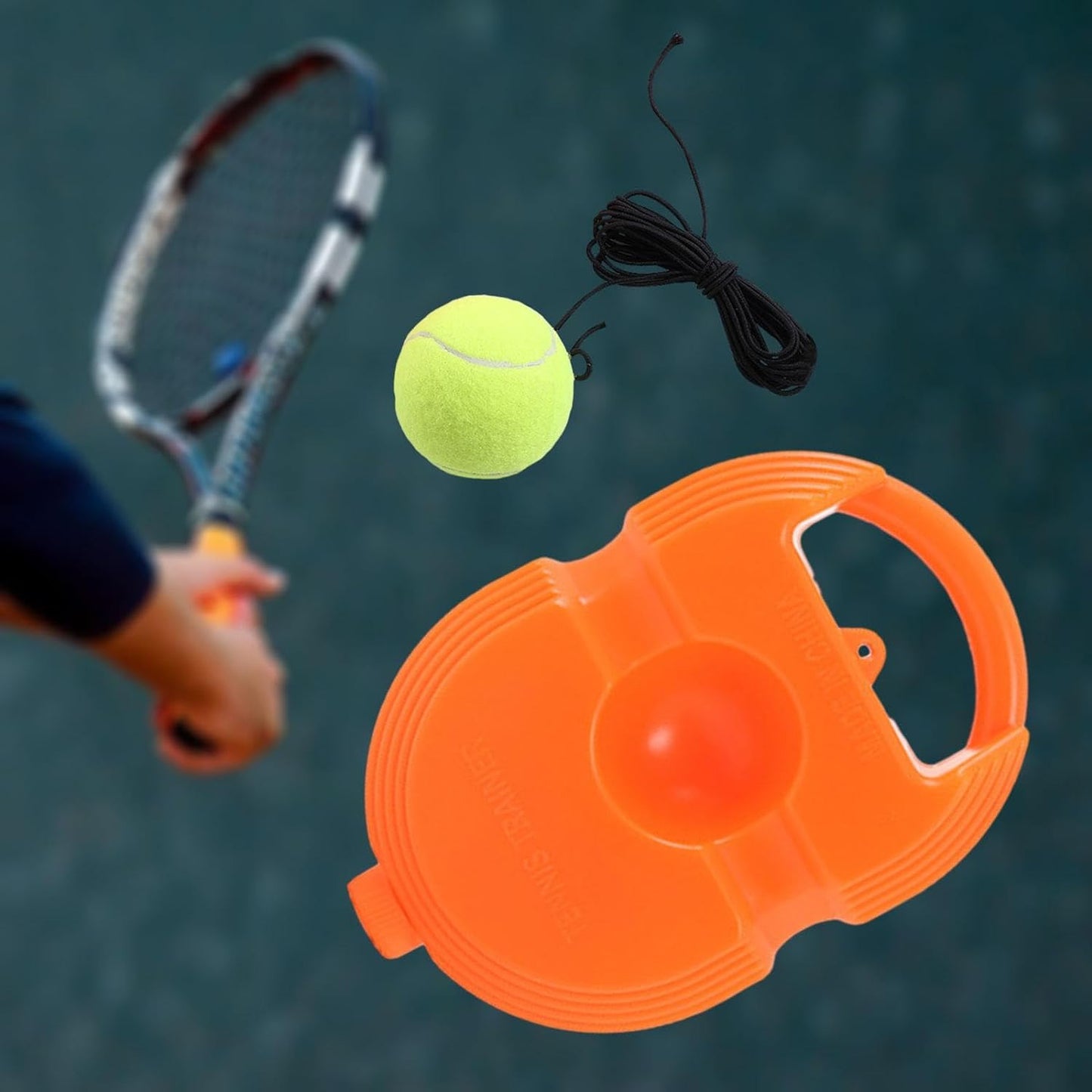 Tennis Trainer Rebound Ball With String Convenient Tennis Training Gear Tennis Practice Device Base For Kids Adults - Happy Price - Image 3